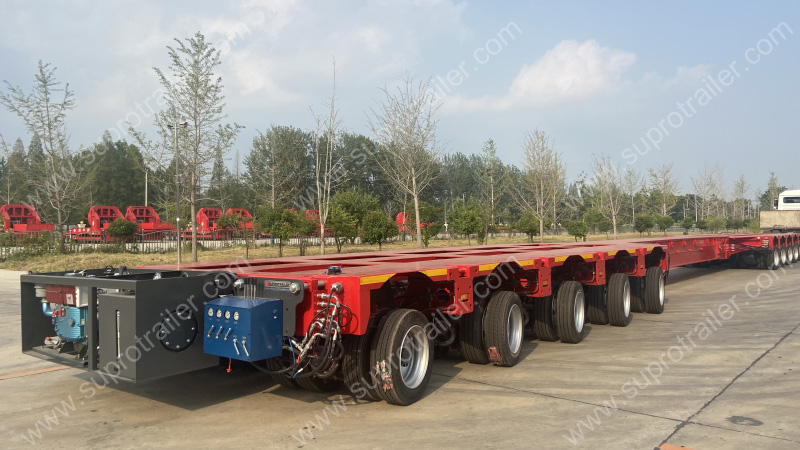 telescopic beam of hydraulic modular trailer