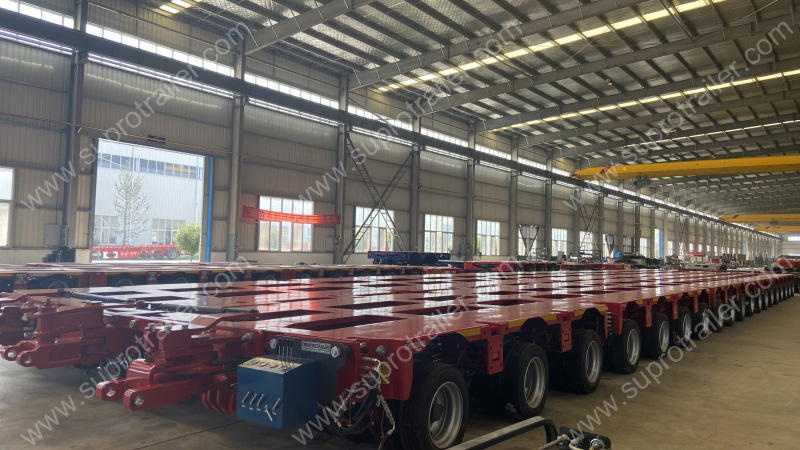 4 Files Hydraulic Modular Trailer 