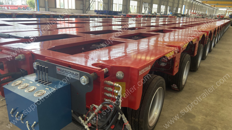 4 Files Hydraulic Modular Trailer 