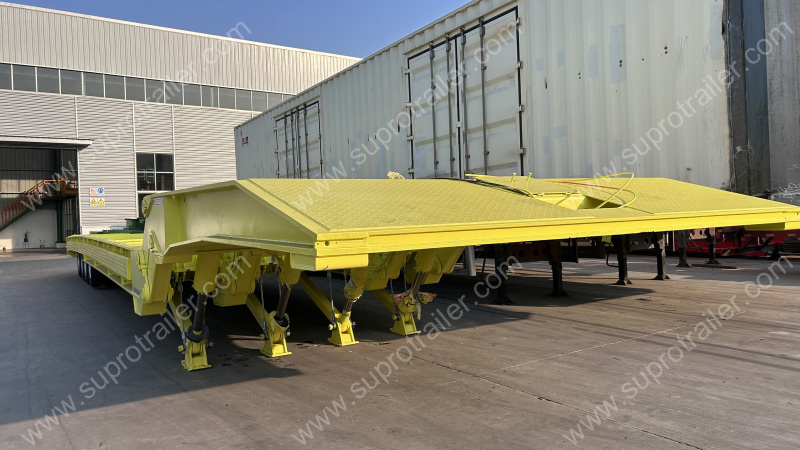 Folding Gooseneck Low Bed Trailer