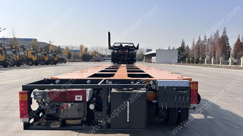 hydraulic modular trailer with towbar