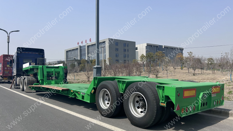 detachable gooseneck low bed trailer