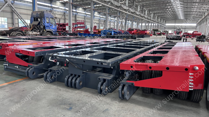 Split Hydraulic modular trailer