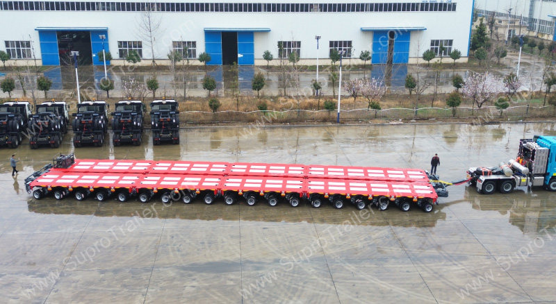 4 files hydraulic modular trailer