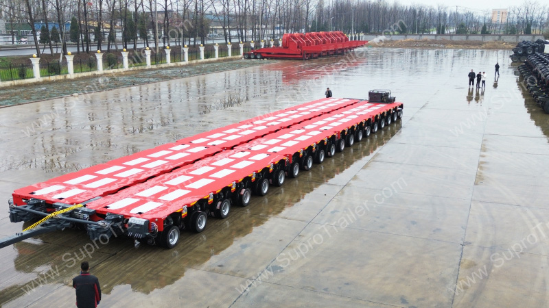 4 files hydraulic modular trailer