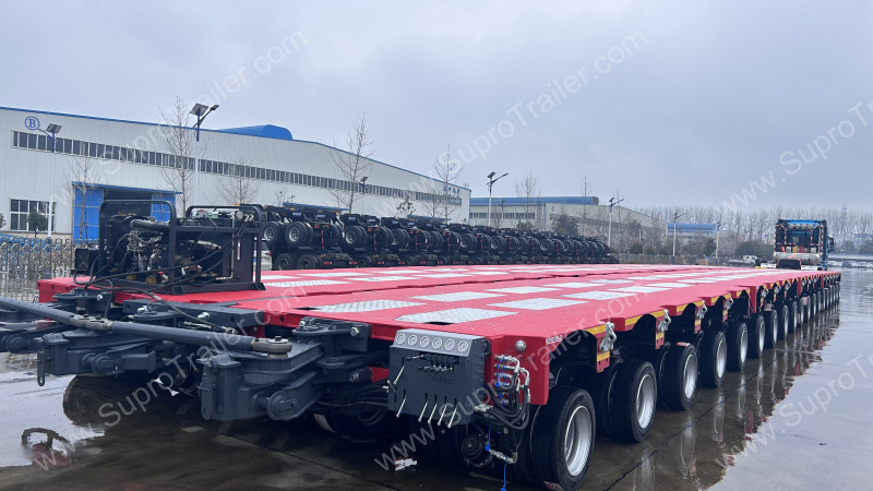 one by one hydraulic modular trailer
