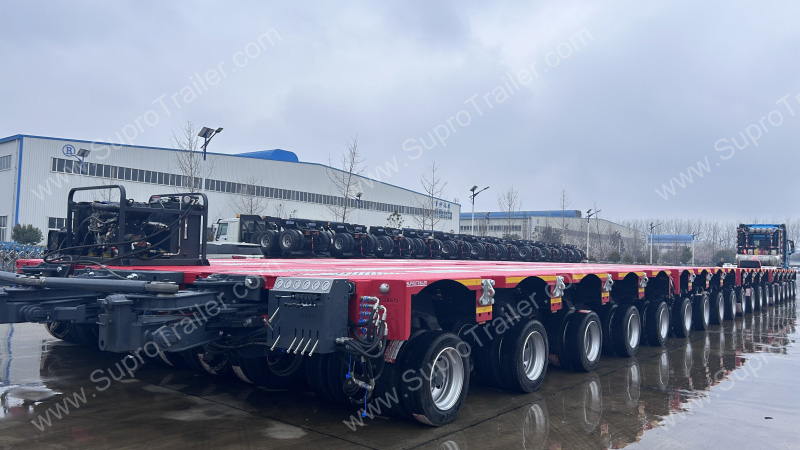 one by one hydraulic modular trailer