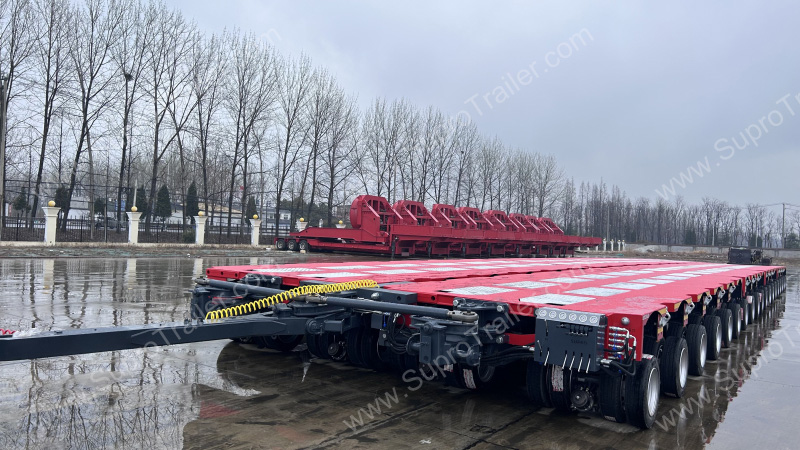 one by one hydraulic modular trailer