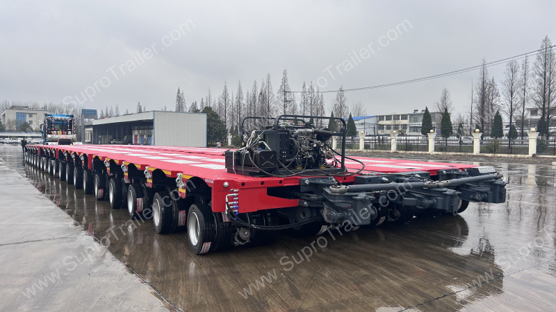 one by one hydraulic modular trailer