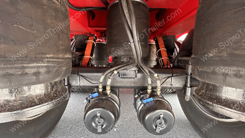 width adjustable low bed trailer
