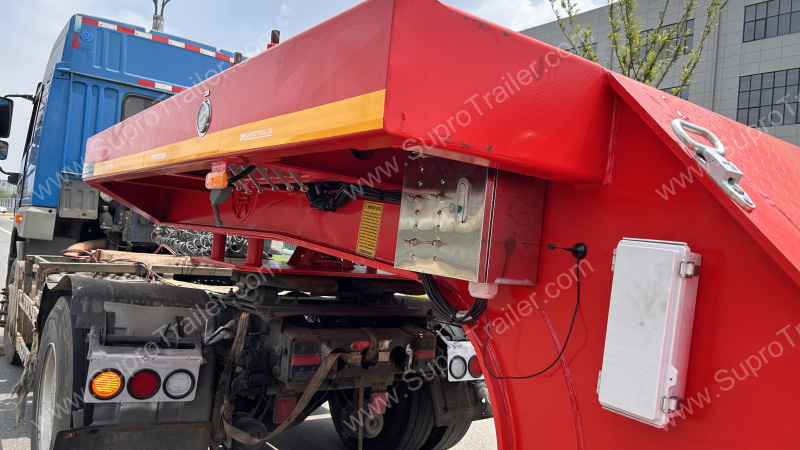 width adjustable low bed trailer