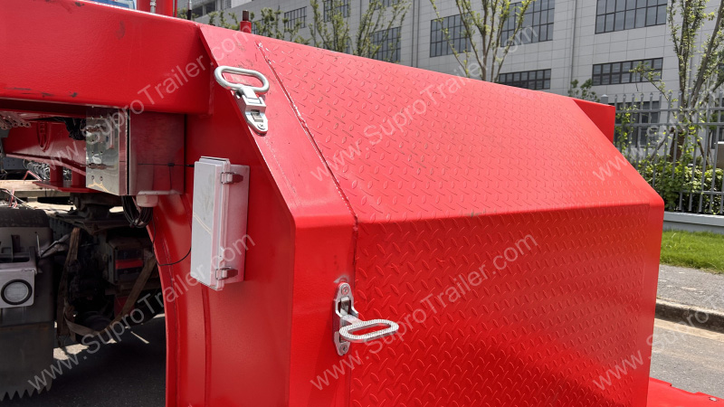 width adjustable low bed trailer
