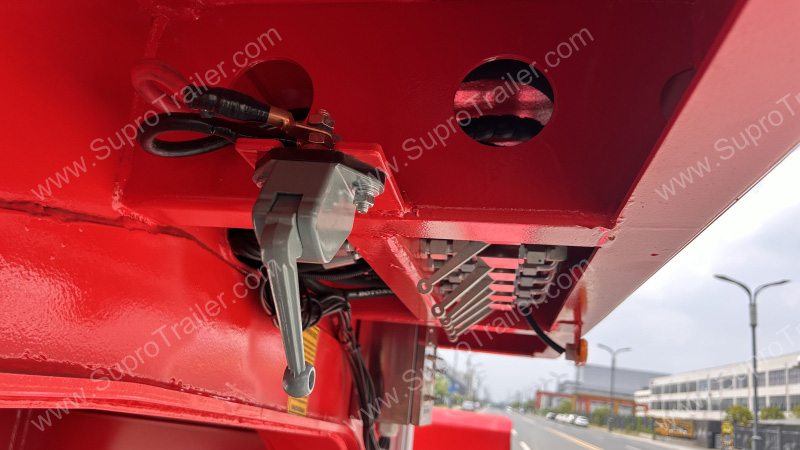 width adjustable low bed trailer