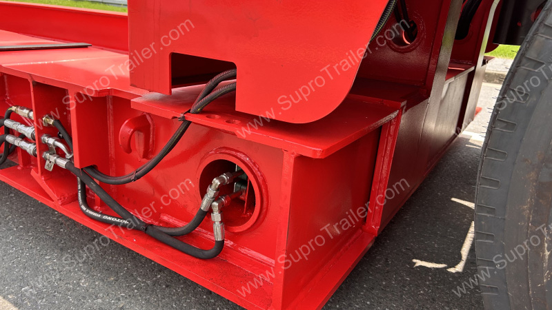 width adjustable low bed trailer