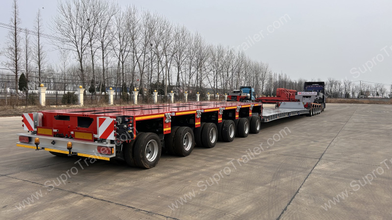 split drop deck bed for Goldhofer THP/SL
