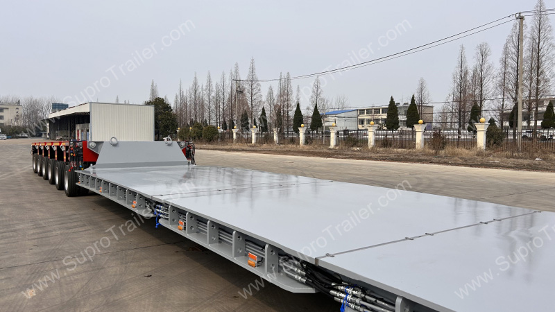 split drop deck bed for Goldhofer THP/SL