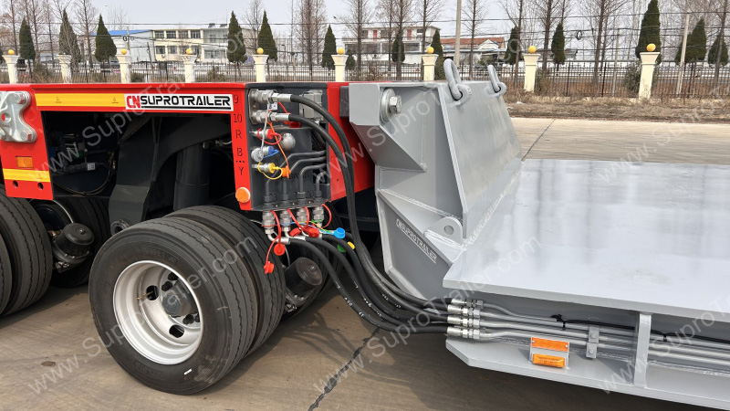 split drop deck bed for Goldhofer THP/SL