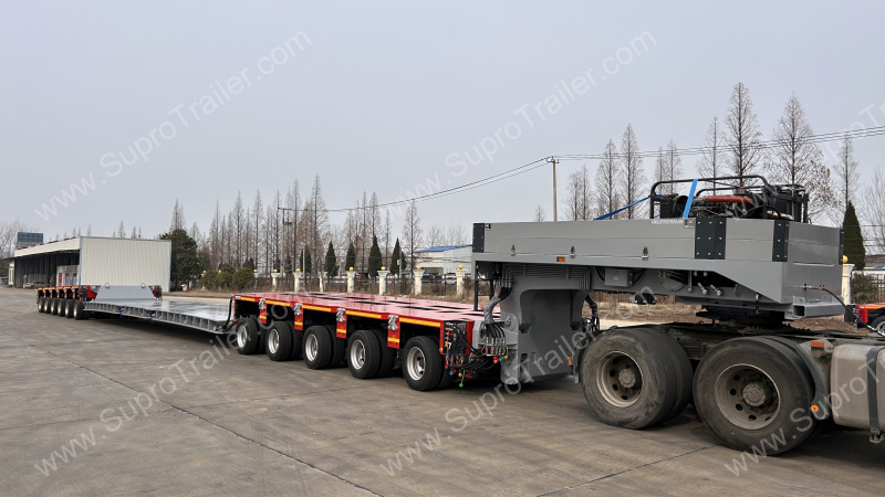 split drop deck bed for Goldhofer THP/SL