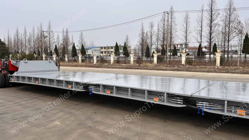split drop deck bed for Goldhofer THP/SL