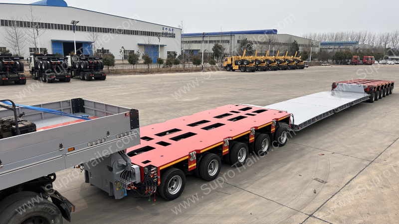 split drop deck bed for Goldhofer THP/SL