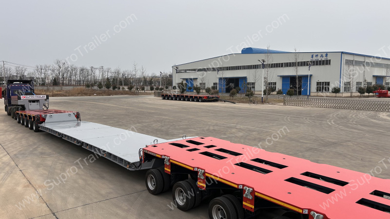 split drop deck bed for Goldhofer THP/SL