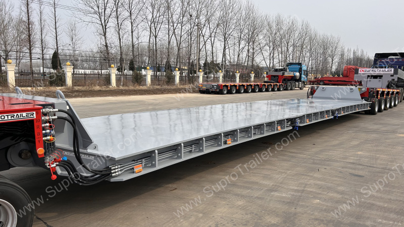 split drop deck bed for Goldhofer THP/SL
