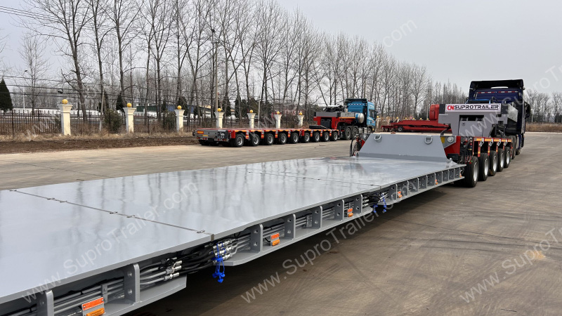 split drop deck bed for Goldhofer THP/SL