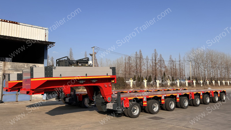 Semi Trailer with Hydraulic Gooseneck