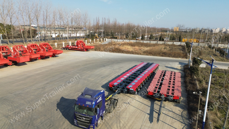 3 files hydraulic modular trailer