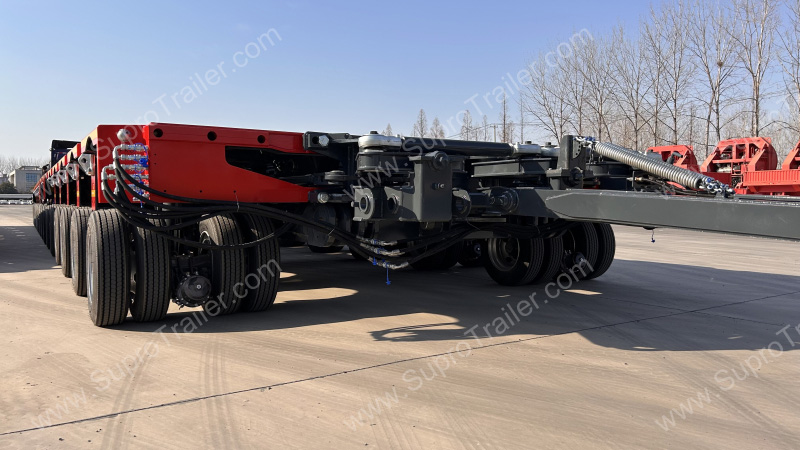 Split hydraulic modular trailer with Middle Spacer