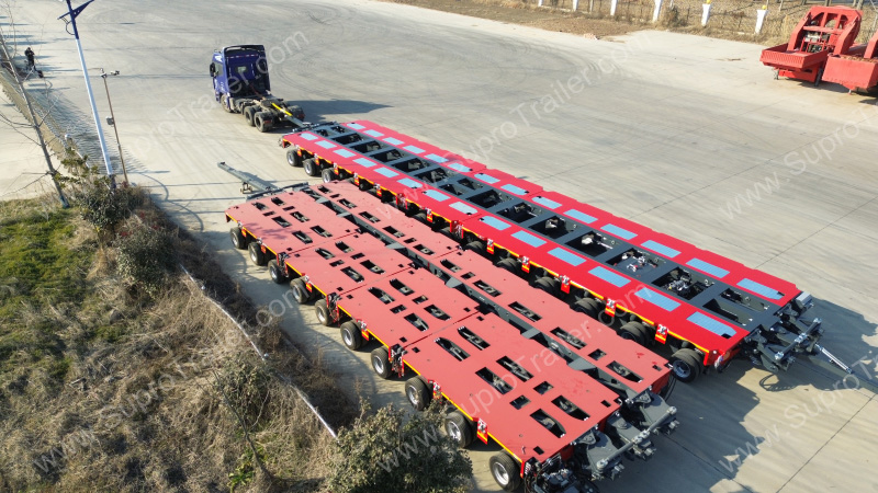 3 files hydraulic modular trailer