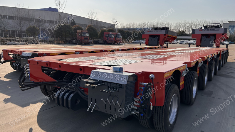 Semi Trailer with Hydraulic Gooseneck