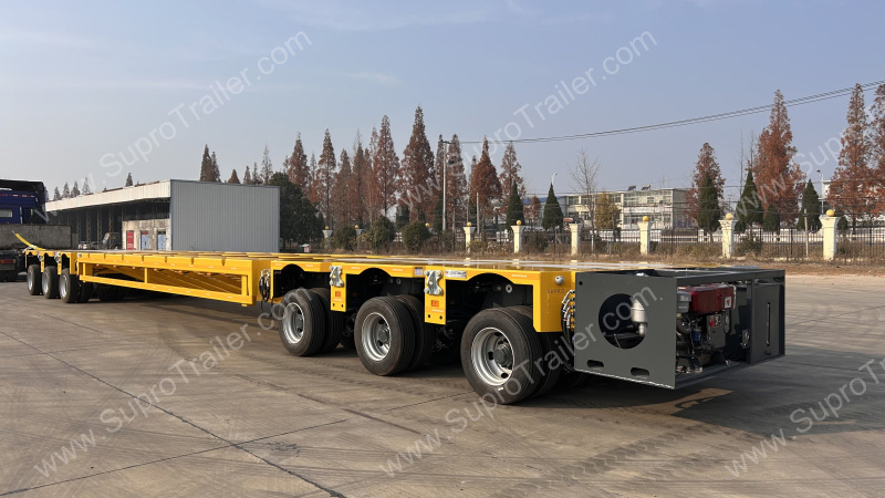Spacer with Hydraulic modular trailer and drawbar