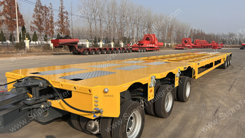 Spacer with Hydraulic modular trailer and drawbar