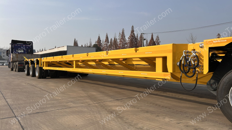 Spacer with Hydraulic modular trailer and drawbar