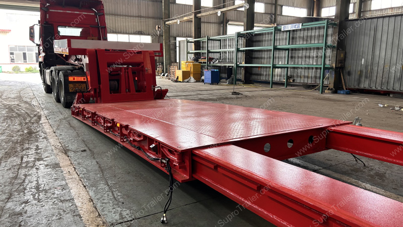 Extendable Beams of Detachable Gooseneck Lowbed Trailer