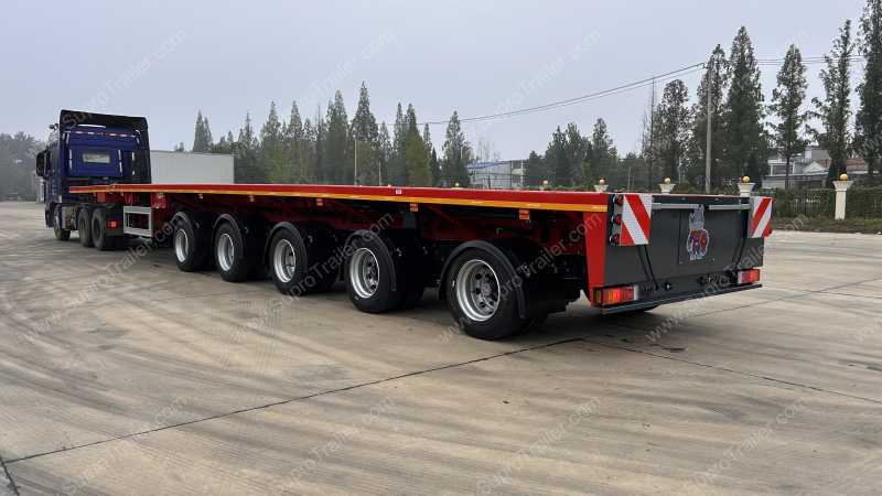 5 Axles&70 Tons Girder Extendable Trailer