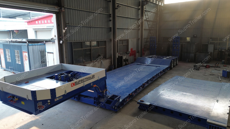 detachable gooseneck lowbed trailer