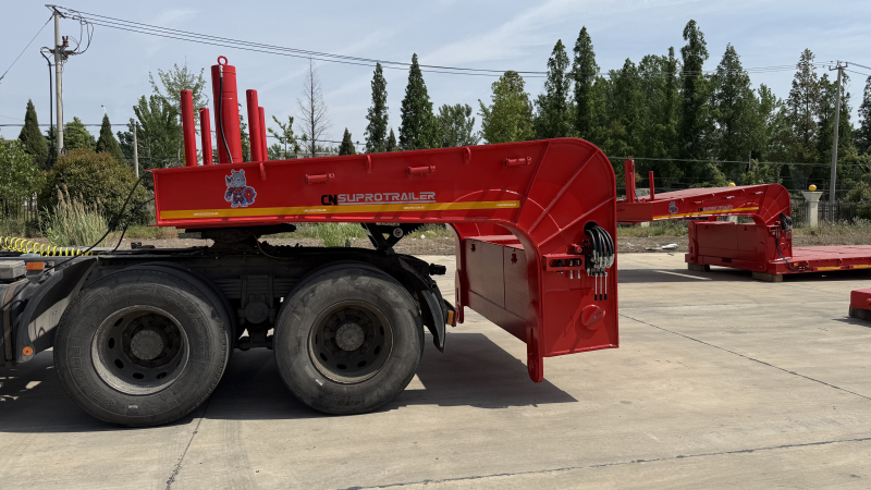 detachable gooseneck lowbed trailer