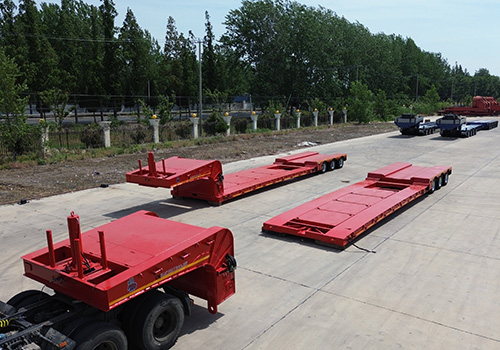 3 Axles Air Suspension Detachable Gooseneck Trailer